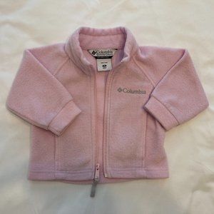 Light Pink Columbia Baby Fleece, Size 18 mo